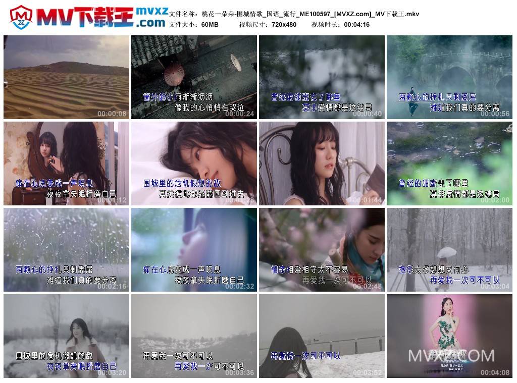 桃花一朵朵-围城情歌_国语_流行_ME100597